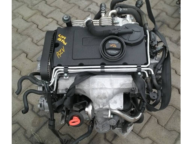 Двигатель AZV VW GOLF V TOURAN SKODA 2.0 tdi голый