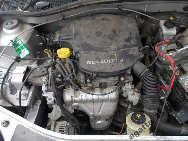 Двигатель 1.4 mpi Dacia Sandero запчасти P-n K7J 55tys