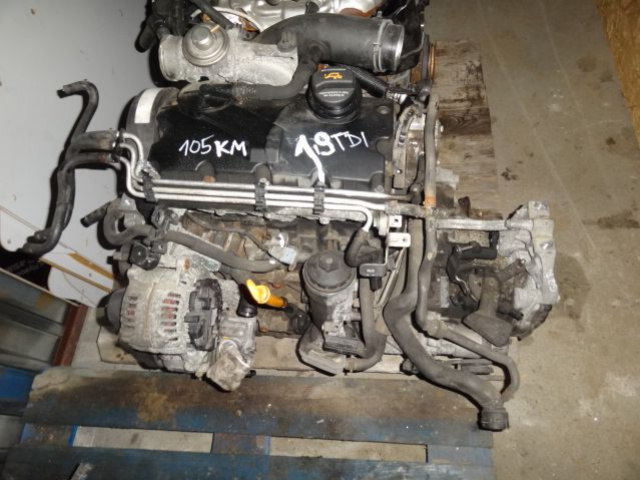 Двигатель без навесного оборудования VW CADDY GOLF V I и другие з/ч 1, 9 TDI 105 л.с.
