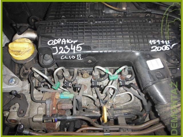 20882 двигатель RENAULT CLIO II 1.5 DCI K9K FILM QQQ