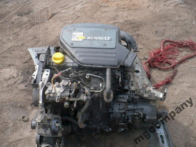 Renault kangoo clio 1, 9 d двигатель в сборе 165tys