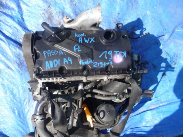 Двигатель AUDI A4 A6 PASSAT B5 FL 1.9 TDI 130 AWX