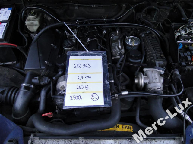 MERCEDES ML W163 2.7 CDI 612963 двигатель 612.963