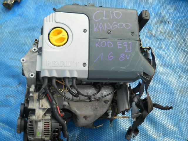 Двигатель RENAULT CLIO MEGANE KANGOO 1.6 8V E7J