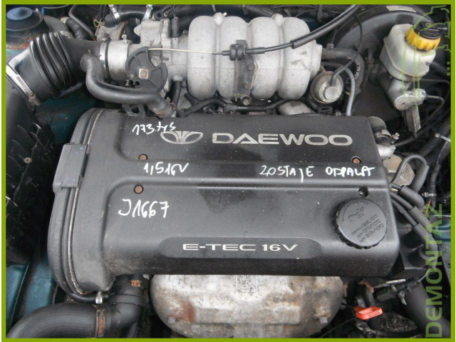 13527 двигатель DAEWOO LANOS 1.5 16V ODPALONY