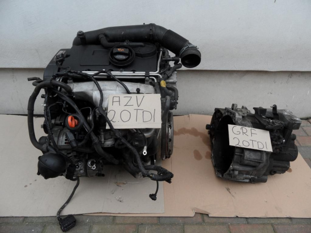 Двигатель в сборе 2.0 TDI 16V BKD AZV VW Jetta