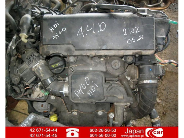 Двигатель TOYOTA AYGO 05-14 1.4 HDI 2WZ