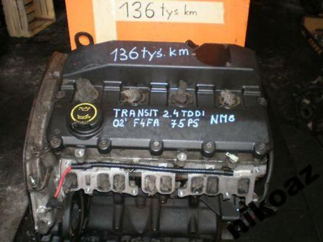 FORD TRANSIT 2.4 2, 4 TDDI 75KM 02 F4FA двигатель