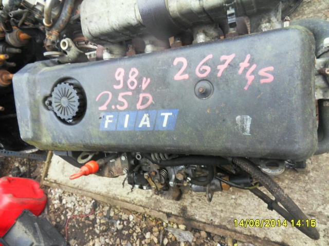 Двигатель Fiat Ducato 2.5D 98г. z ukladem wtryskowym