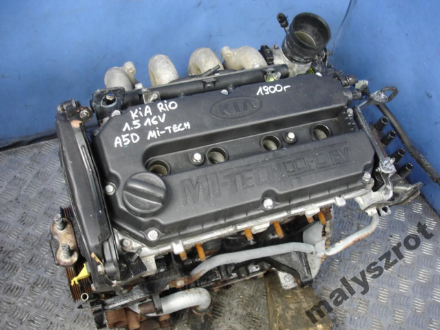 KIA RIO 1.5 16V двигатель A5D MI-TECH гарантия KONIN