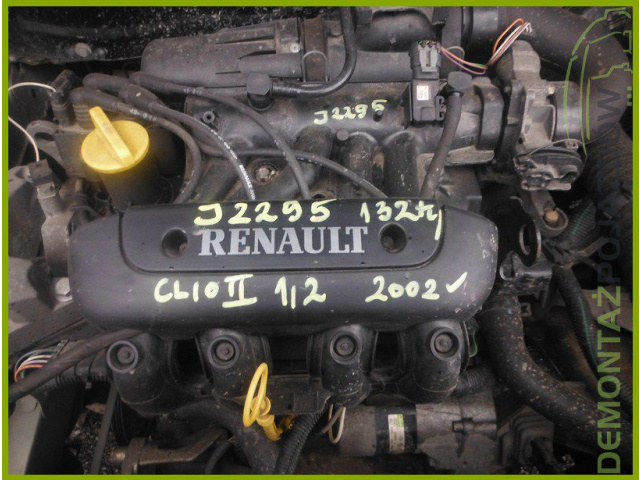 Двигатель RENAULT CLIO II D7F 746 1.2 8V FILM QQQ