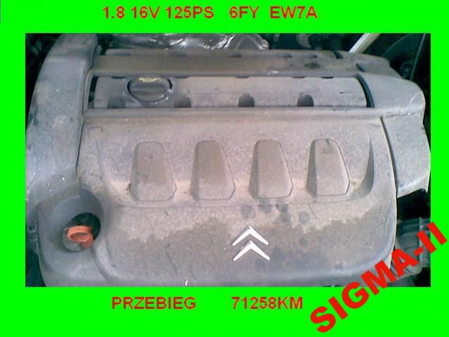 PEUGEOT 407 CITROEN C4 C5 двигатель 1.8 16V 6FY EW7A