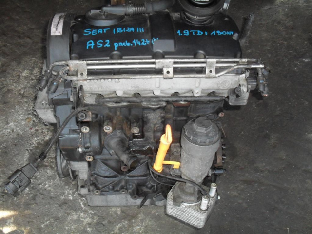 Двигатель Seat Ibiza III 1.9TDI 130 л.с. ASZ пробег.142ty