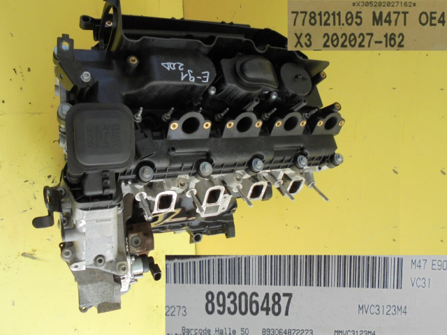 BMW E90 E87 320d двигатель исправный M47 163 л.с.