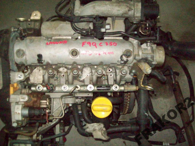 Двигатель F9Q C 750 RENAULT 1, 9 DCI 120 KM