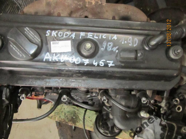 Двигатель SKODA FELICIA VW 1.9D 98г.
