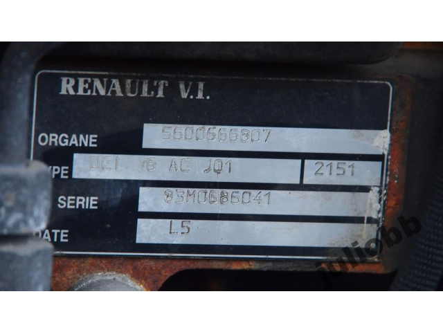 RENAULT PREMIUM двигатель 270 DCI 6AC J01 05г. 310tys